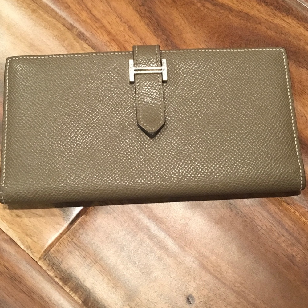Hermes Bearn Etoupe epsom wallet